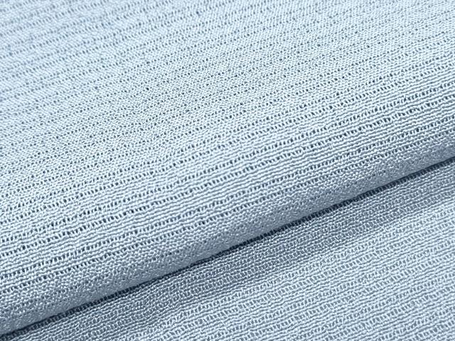 平和屋着物＊夏物　色無地　絽縮緬　秘色色　正絹　逸品　CABG8618th