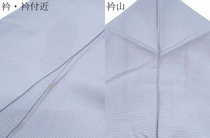 平和屋着物＊夏物　色無地　絽　鳩羽色　正絹　逸品　CABG8619th