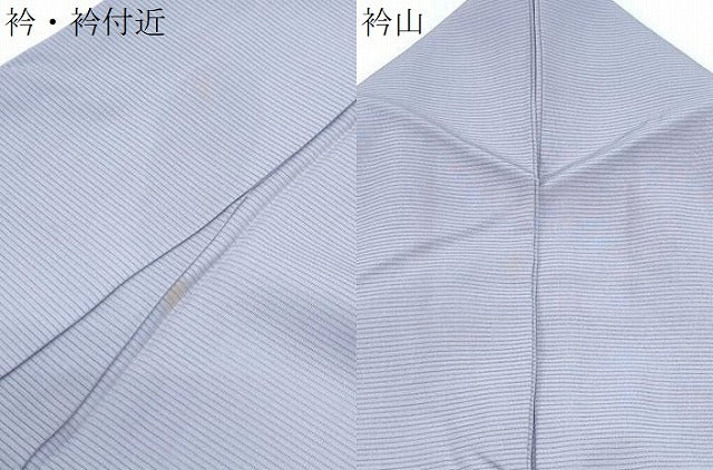 平和屋着物＊夏物　色無地　絽　鳩羽色　正絹　逸品　CABG8619th