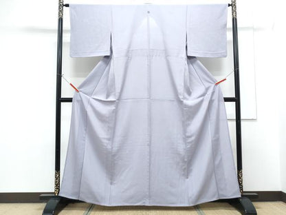 平和屋着物＊夏物　色無地　絽　鳩羽色　正絹　逸品　CABG8619th