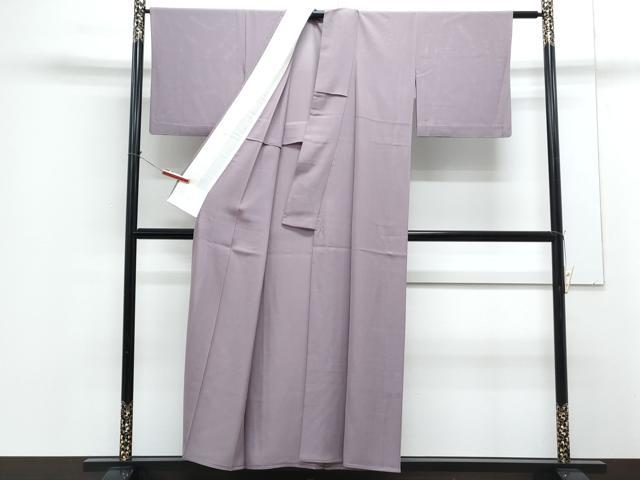 平和屋着物＊夏物　色無地　絽　浅紫色　正絹　逸品　CABG8621th