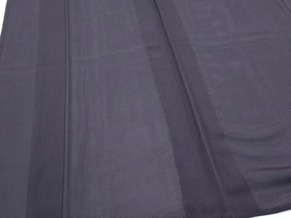 平和屋着物＊夏物　色無地　絽　紫黒色　正絹　逸品　CABG8623th