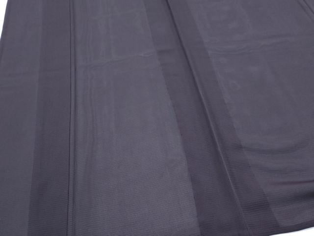 平和屋着物＊夏物　色無地　絽　紫黒色　正絹　逸品　CABG8623th