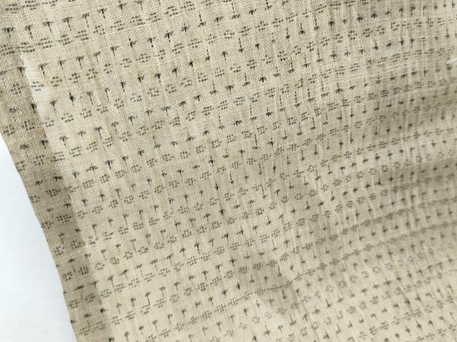 平和屋着物＊夏物　小千谷ちぢみ　吉祥文　麻　逸品　CABG8629th