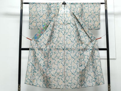 平和屋着物＊夏物　長襦袢　更紗花文　洗える着物　CABG8641th