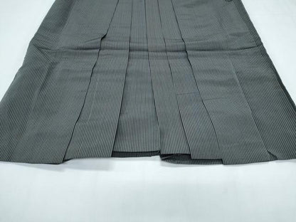 平和屋着物＊夏物　男性　行灯袴　縦絽　縞　正絹　逸品　CABG8642th