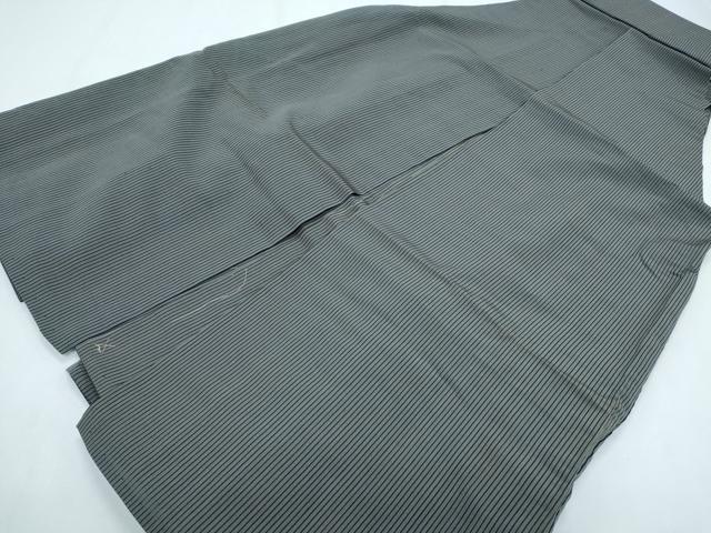 平和屋着物＊夏物　男性　行灯袴　縦絽　縞　正絹　逸品　CABG8642th