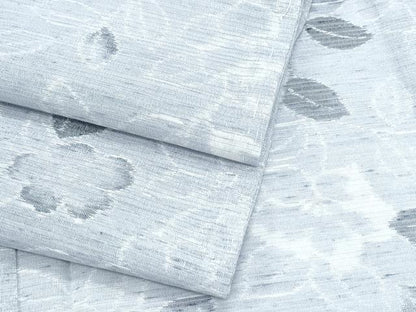 平和屋着物＊夏物　絽紬　草花文　正絹　逸品　CABG8643th