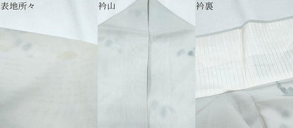 平和屋着物＊夏物　訪問着　絽　枝葉文　暈し染め　金彩　正絹　逸品　CABG8648th