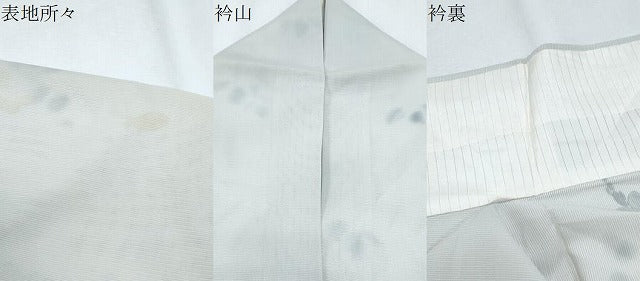 平和屋着物＊夏物　訪問着　絽　枝葉文　暈し染め　金彩　正絹　逸品　CABG8648th