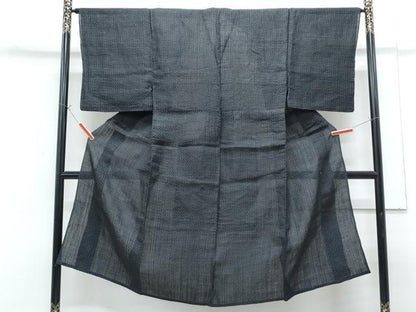 平和屋着物＊夏物　男性　上布　吉祥文　麻　逸品　CABG8650th