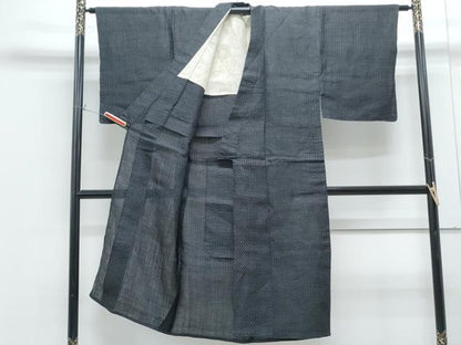 平和屋着物＊夏物　男性　上布　吉祥文　麻　逸品　CABG8650th