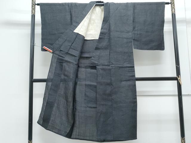 平和屋着物＊夏物　男性　上布　吉祥文　麻　逸品　CABG8650th