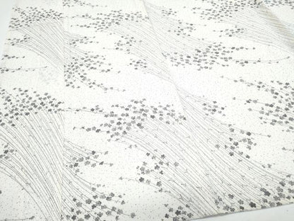 平和屋着物＊夏物　小紋　絽　草花文　正絹　逸品　CABG8652th