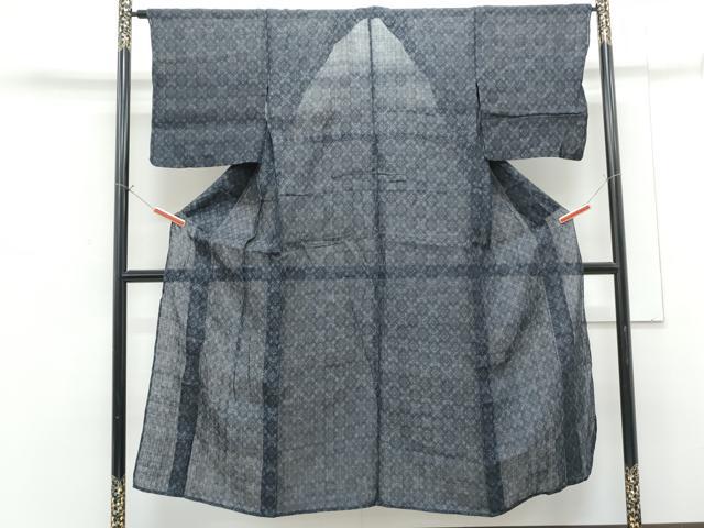 平和屋着物＊夏物　重要無形文化財　本場宮古上布　吉祥文　芋麻　逸品　CABG8653th