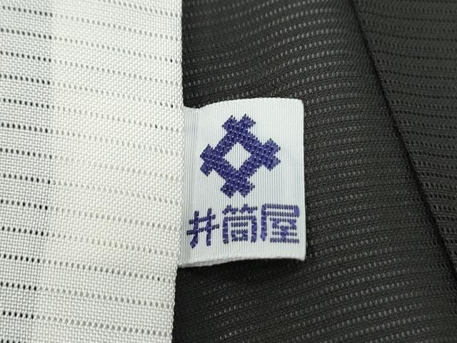 平和屋着物＊夏物　訪問着　駒刺繍　夏虫　芝草文　黒地　正絹　逸品　CABG8655th