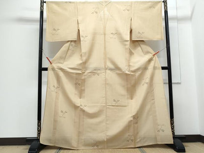 平和屋着物＊夏物　絽芭蕉　縦絽　トンボ　正絹　逸品　CABG8657th
