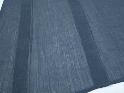平和屋着物＊夏物　男性　小千谷ちぢみ　褐返色　麻　逸品　CABG8662th