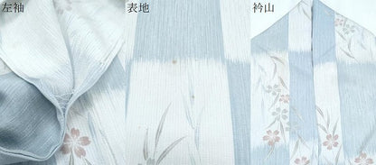 平和屋着物＊夏物　小紋　草花文　正絹　逸品　CABG8669th