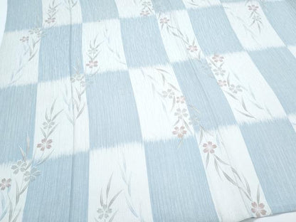 平和屋着物＊夏物　小紋　草花文　正絹　逸品　CABG8669th