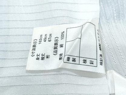 平和屋着物＊夏物　小紋　草花文　正絹　逸品　CABG8669th