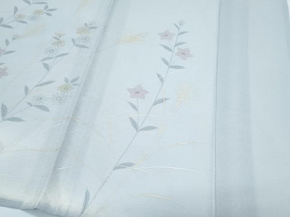 平和屋着物＊夏物　訪問着　流水花文　暈し染め　金彩　正絹　逸品　CABG8673th
