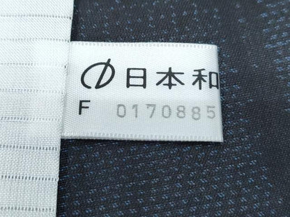 平和屋着物＊夏物　本場大島紬　夏大島　紗　格子文　正絹　逸品　未使用　CABG8675th
