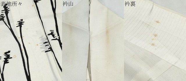平和屋着物＊夏物　訪問着　絽　樹林シルエット　正絹　逸品　CABG8677th