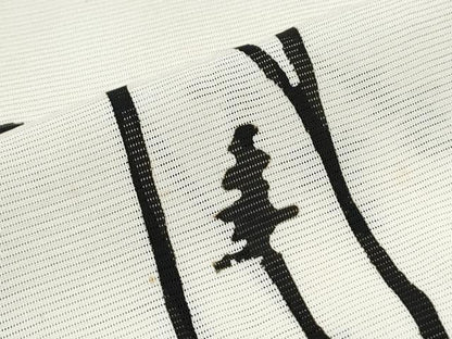 平和屋着物＊夏物　訪問着　絽　樹林シルエット　正絹　逸品　CABG8677th