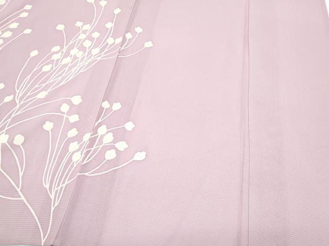 平和屋着物＊夏物　訪問着　絽　草葉文　正絹　逸品　CABG8678th