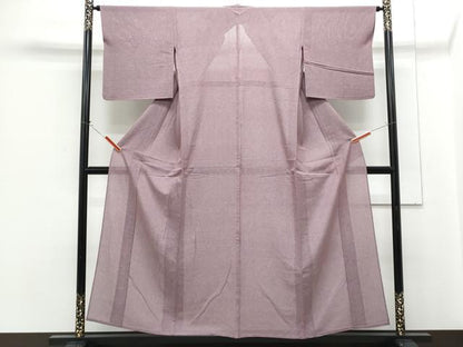 平和屋着物＊夏物　伝統工芸士　廣瀬雄望　江戸小紋　絽　鮫小紋柄　正絹　逸品　CABG8684th