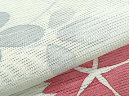 平和屋着物＊夏物　小紋　絽　草花文　正絹　逸品　CABG8687th