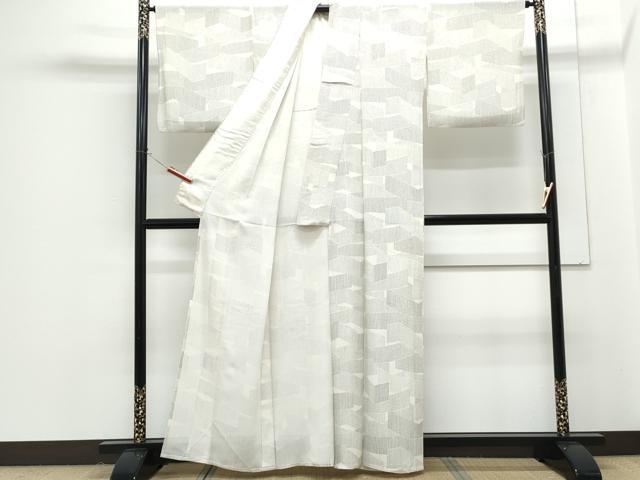 平和屋着物＊夏物　小紋　絽　吉祥文　正絹　逸品　CABG8688th
