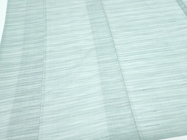 平和屋着物＊夏物　紗紬　藍　霞文　正絹　逸品　CABG8694th