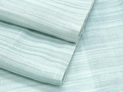 平和屋着物＊夏物　紗紬　藍　霞文　正絹　逸品　CABG8694th