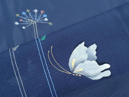 平和屋着物＊夏物　訪問着　絽　花蝶文　正絹　逸品　CABG8696th