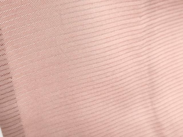 平和屋着物＊夏物　色無地　絽　薄紅色　正絹　逸品　CABG8698th