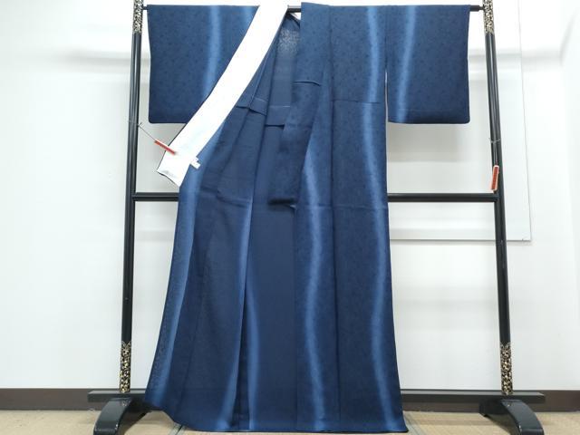 平和屋着物＊夏物　小紋　唐草紋紗　暈し染め　正絹　逸品　CABG8700th