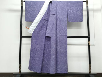 平和屋着物＊夏物　小紋　絽　霞文　たたき染め　正絹　逸品　CABG8702th