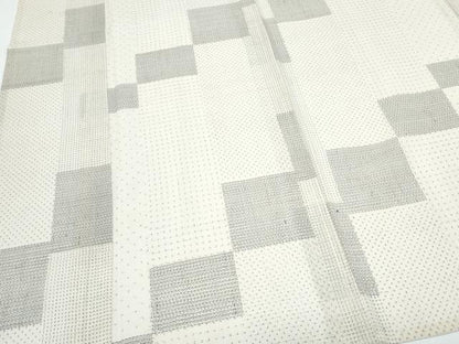平和屋着物＊夏物　紗紬　100亀甲　吉祥文　正絹　逸品　CABG8705th