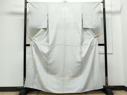 平和屋着物＊夏物　訪問着　絽　正倉院花文　金彩　正絹　逸品　CABG8707th