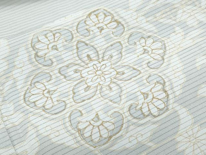 平和屋着物＊夏物　訪問着　絽　正倉院花文　金彩　正絹　逸品　CABG8707th
