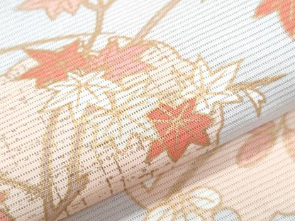 平和屋着物＊夏物　訪問着　刺繍　絽　雪輪花文　正絹　逸品　CABG8709th