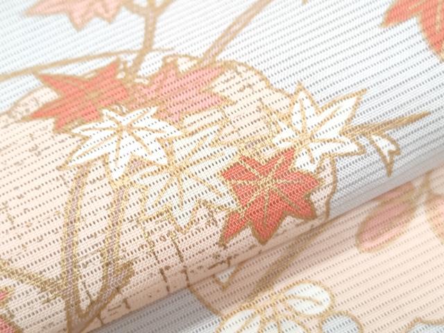 平和屋着物＊夏物　訪問着　刺繍　絽　雪輪花文　正絹　逸品　CABG8709th