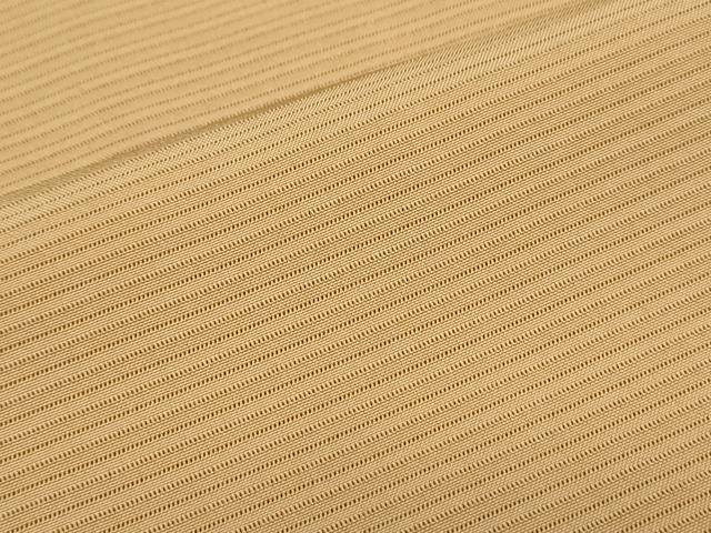 平和屋着物＊夏物　色無地　絽　黄橡色　正絹　逸品　CABG8710th