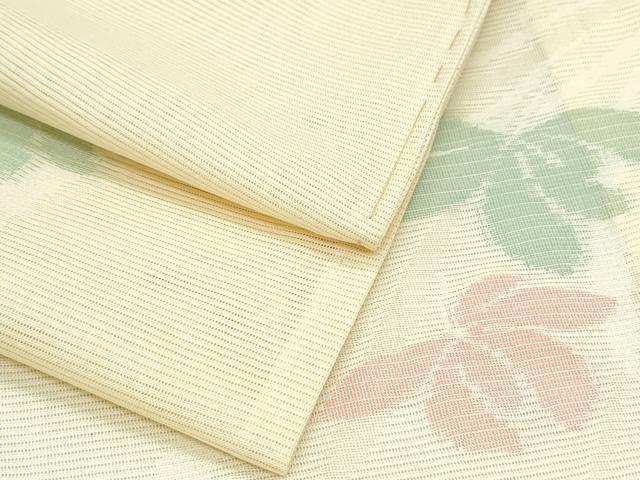 平和屋着物＊夏物　小紋　絽　草花文　正絹　逸品　CABG8712th