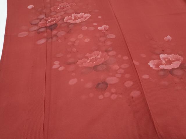 平和屋着物＊夏物　訪問着　絽　手描き　草花文　正絹　逸品　CABG8714th
