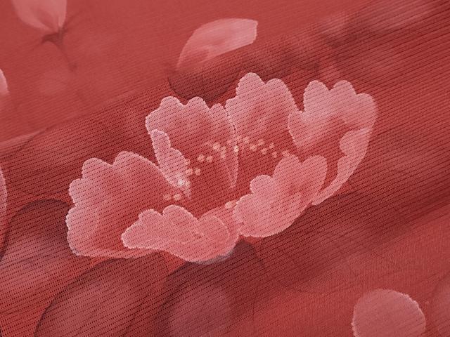 平和屋着物＊夏物　訪問着　絽　手描き　草花文　正絹　逸品　CABG8714th
