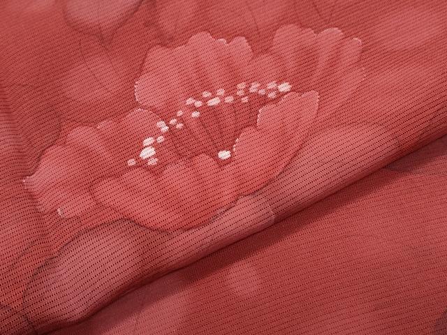 平和屋着物＊夏物　訪問着　絽　手描き　草花文　正絹　逸品　CABG8714th