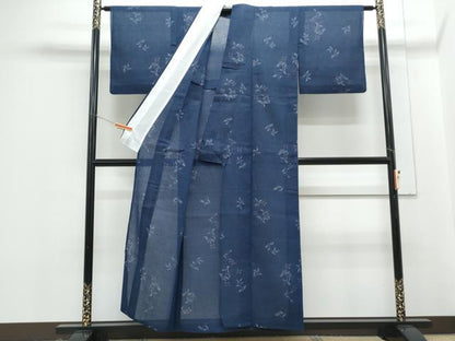 平和屋着物＊夏物　小紋　草花文　CABG8716th
